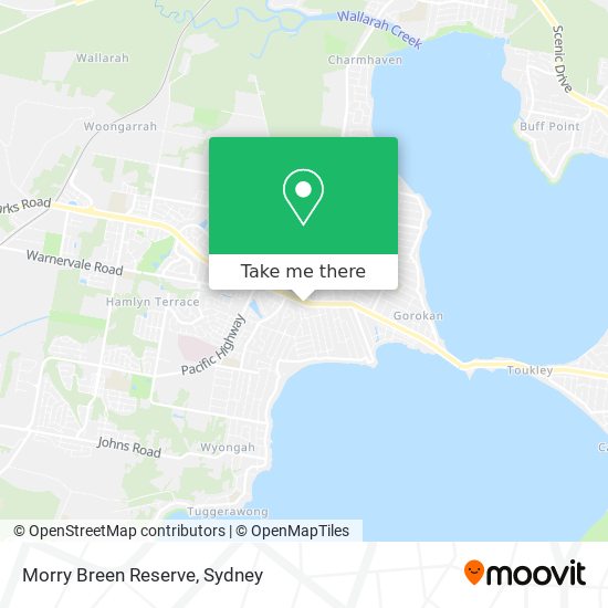 Morry Breen Reserve map