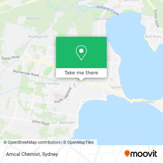 Amcal Chemist map