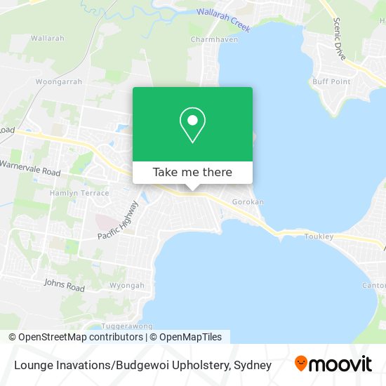 Lounge Inavations / Budgewoi Upholstery map