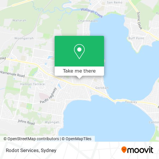 Rodot Services map