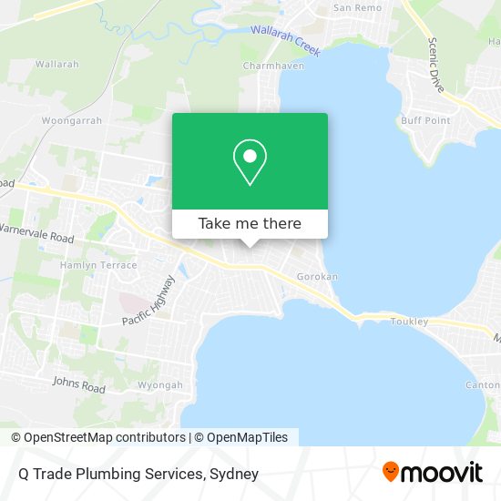 Mapa Q Trade Plumbing Services