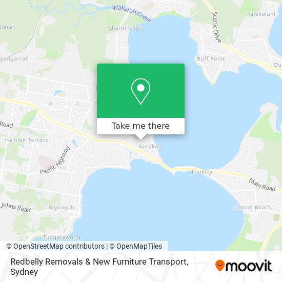 Redbelly Removals & New Furniture Transport map