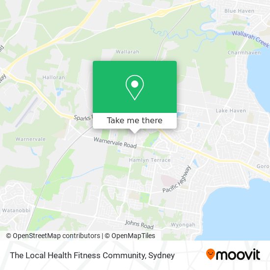 Mapa The Local Health Fitness Community