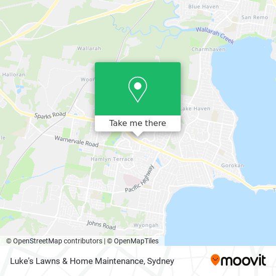 Mapa Luke's Lawns & Home Maintenance
