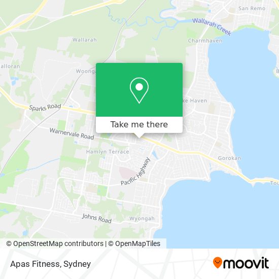 Apas Fitness map