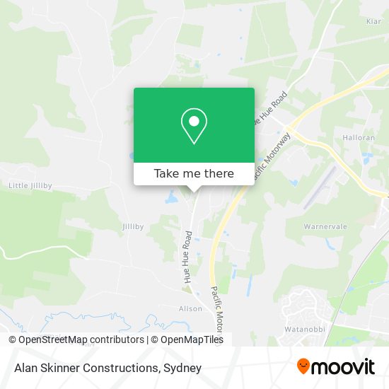 Alan Skinner Constructions map