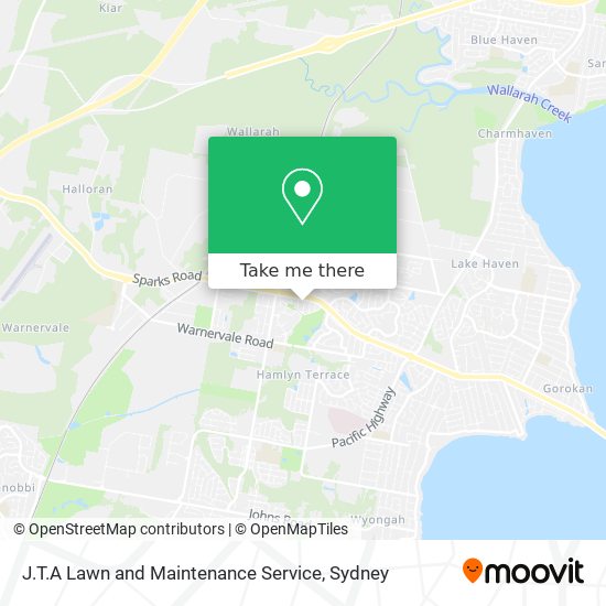 J.T.A Lawn and Maintenance Service map