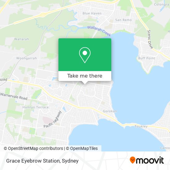 Grace Eyebrow Station map