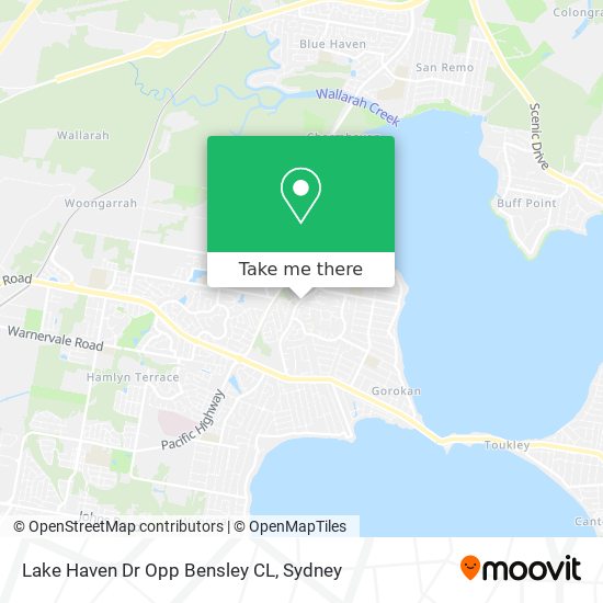 Mapa Lake Haven Dr Opp Bensley CL