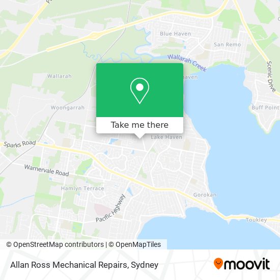 Allan Ross Mechanical Repairs map