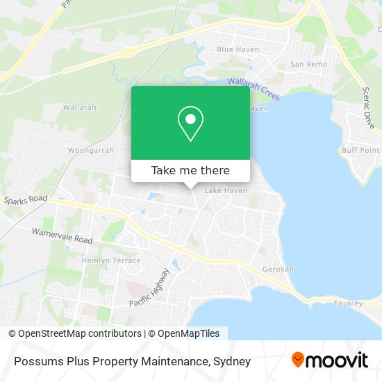 Possums Plus Property Maintenance map
