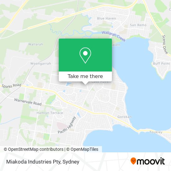 Mapa Miakoda Industries Pty