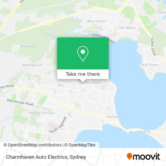 Charmhaven Auto Electrics map