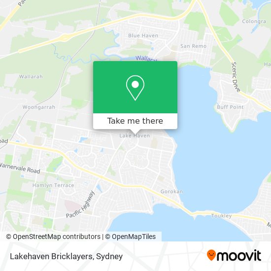 Mapa Lakehaven Bricklayers