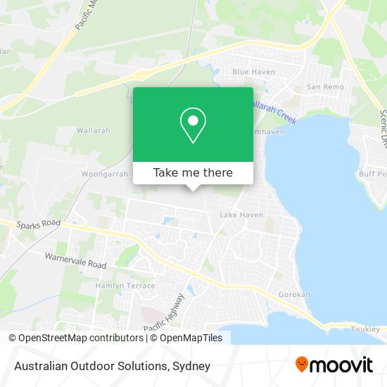 Australian Outdoor Solutions map