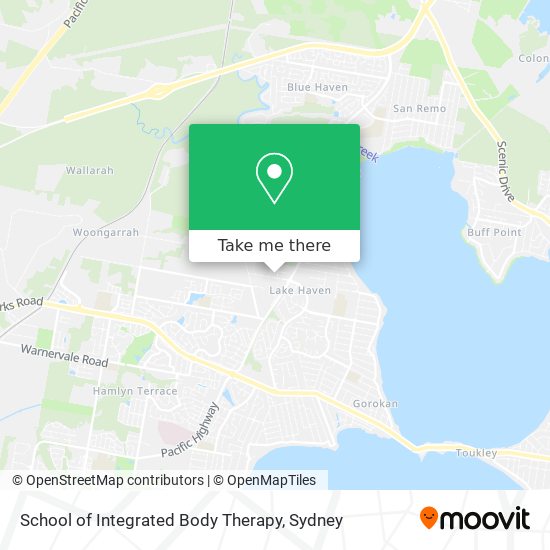 School of Integrated Body Therapy map