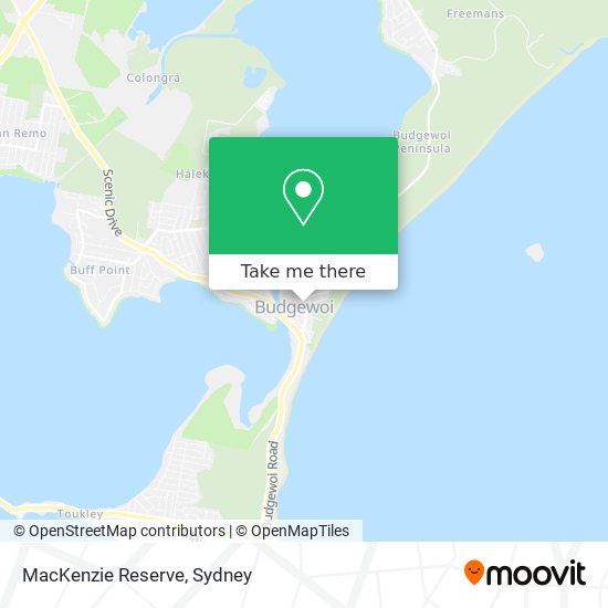 MacKenzie Reserve map