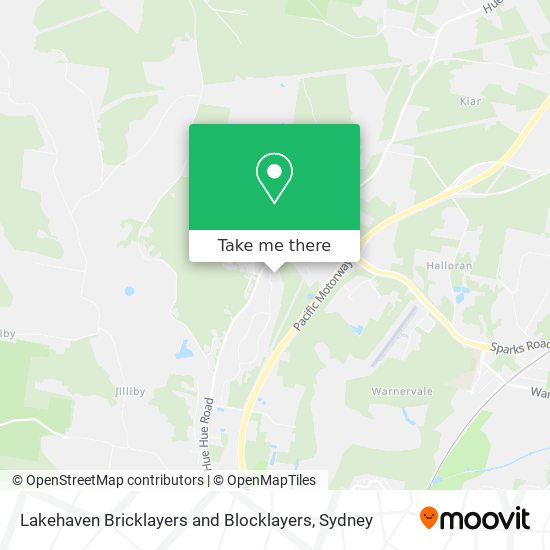 Mapa Lakehaven Bricklayers and Blocklayers