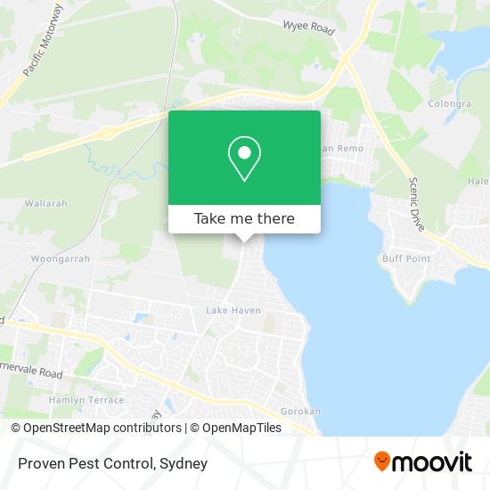 Mapa Proven Pest Control