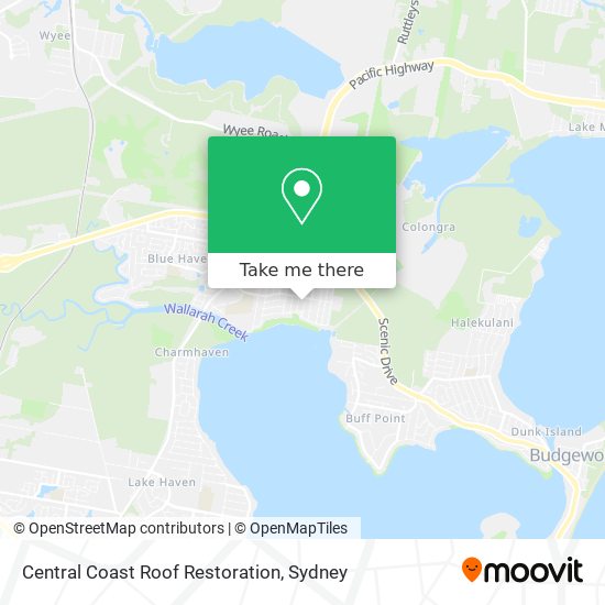 Mapa Central Coast Roof Restoration