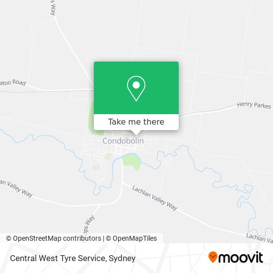 Mapa Central West Tyre Service