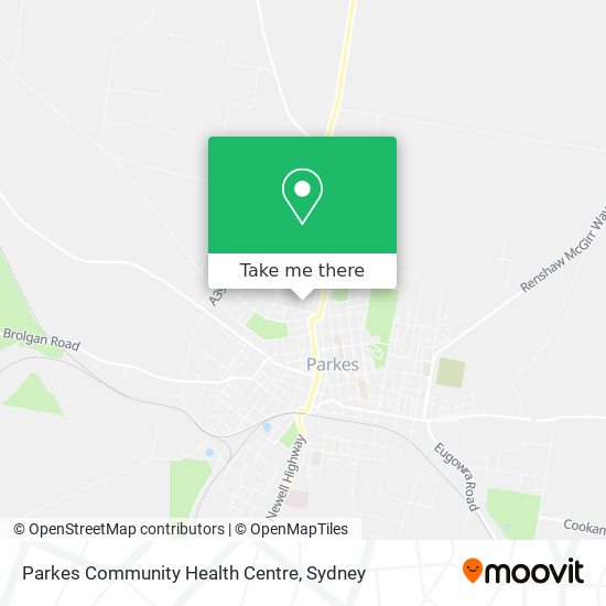 Parkes Community Health Centre map