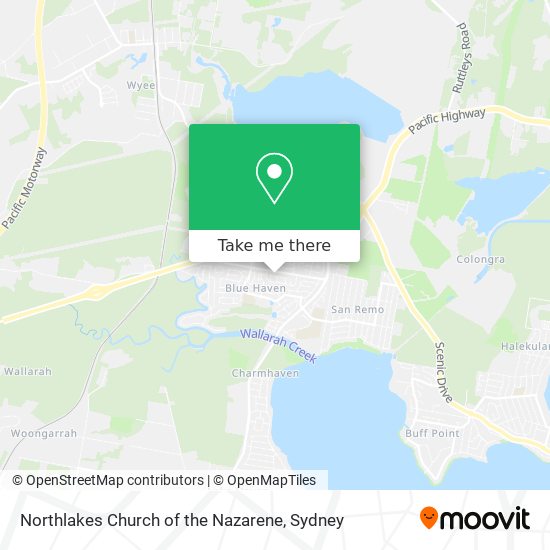 Mapa Northlakes Church of the Nazarene