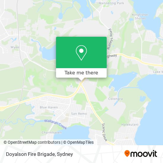 Mapa Doyalson Fire Brigade