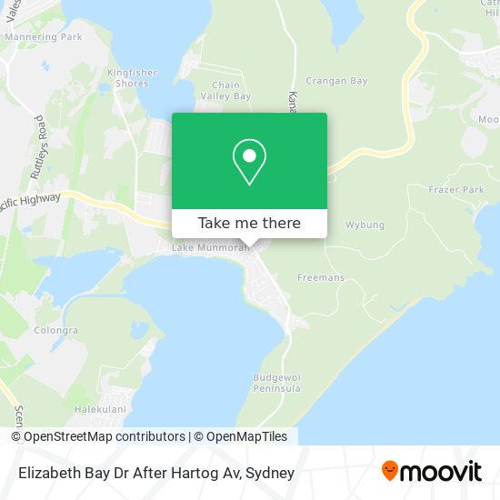 Elizabeth Bay Dr After Hartog Av map