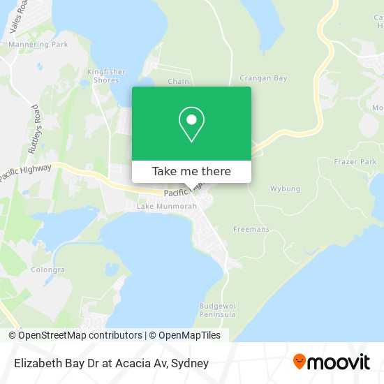 Elizabeth Bay Dr at Acacia Av map