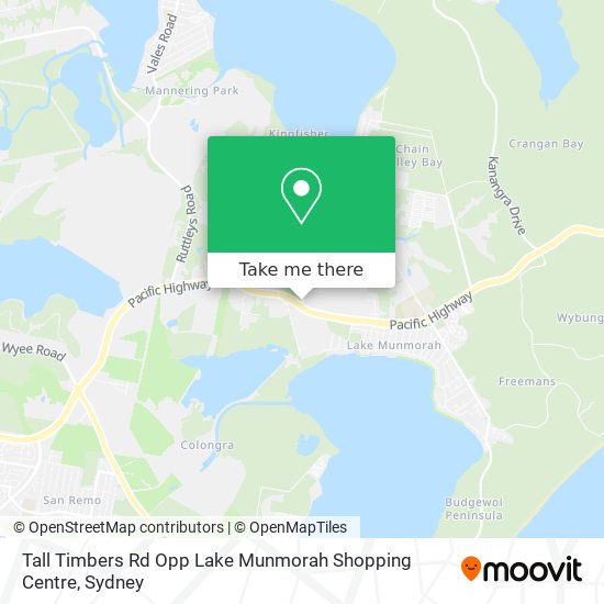 Tall Timbers Rd Opp Lake Munmorah Shopping Centre map
