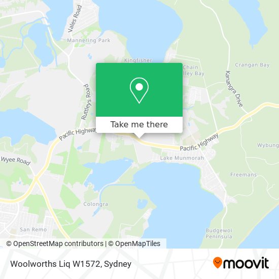 Mapa Woolworths Liq W1572