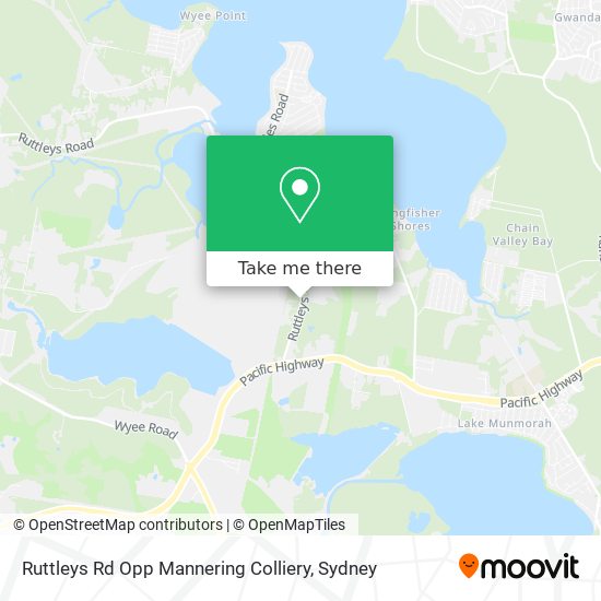 Ruttleys Rd Opp Mannering Colliery map