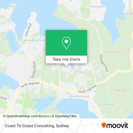 Coast To Coast Concreting map