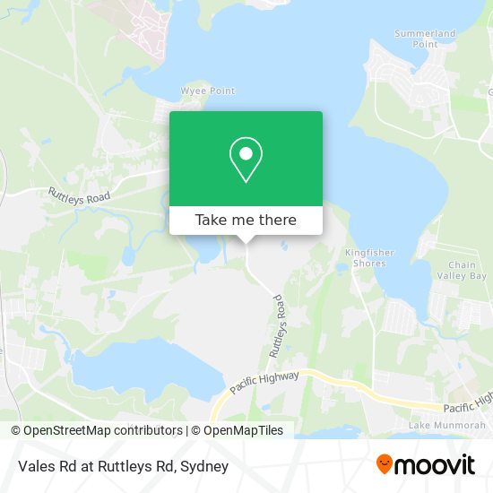 Vales Rd at Ruttleys Rd map