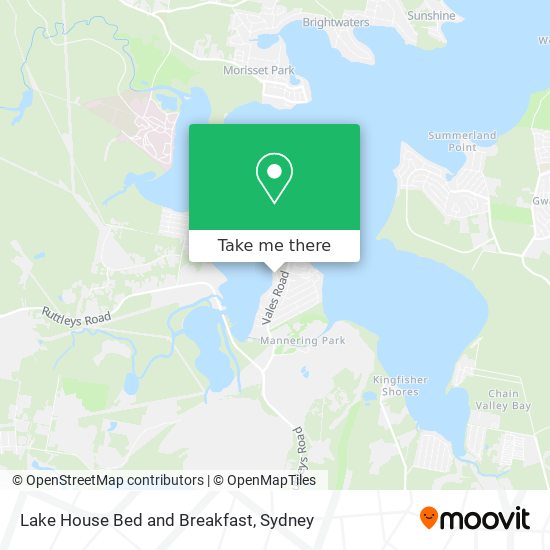 Lake House Bed and Breakfast map
