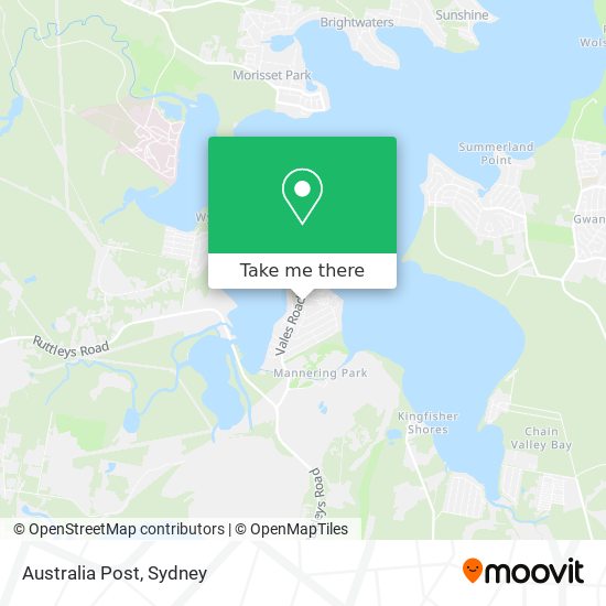 Mapa Australia Post