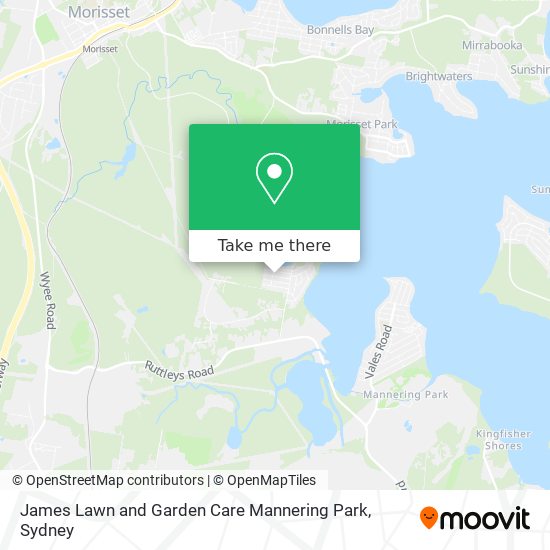 Mapa James Lawn and Garden Care Mannering Park