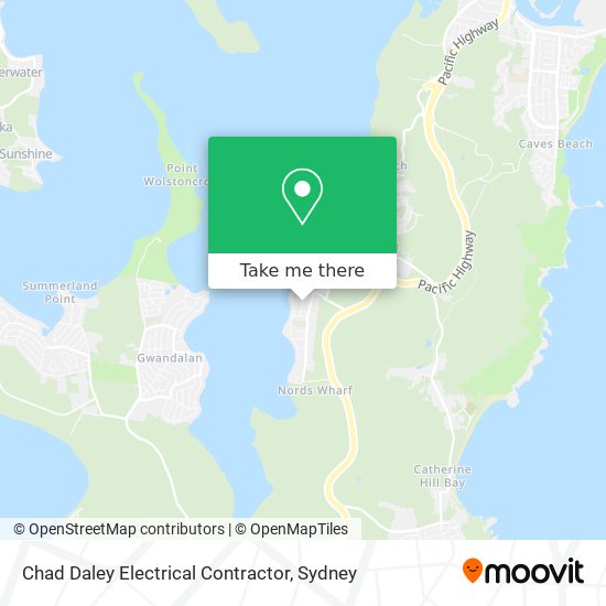 Chad Daley Electrical Contractor map