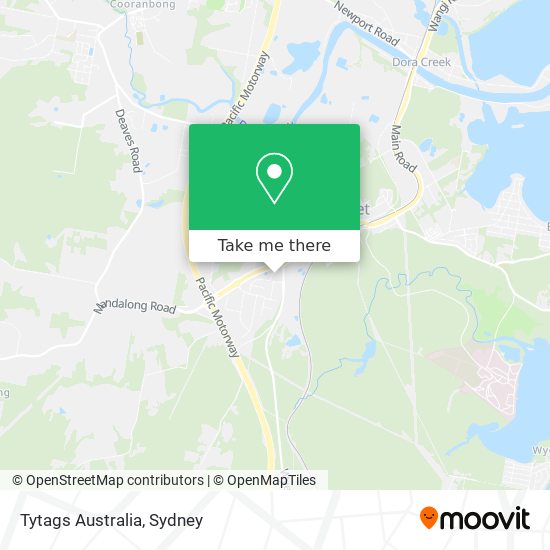 Tytags Australia map