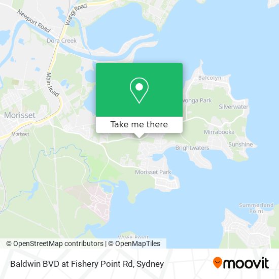 Mapa Baldwin BVD at Fishery Point Rd