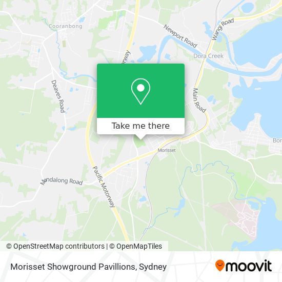 Morisset Showground Pavillions map