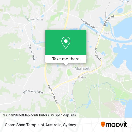 Cham Shan Temple of Australia map