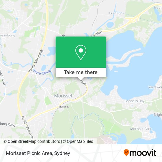 Morisset Picnic Area map