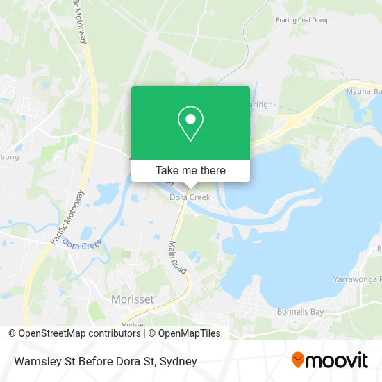 Mapa Wamsley St Before Dora St