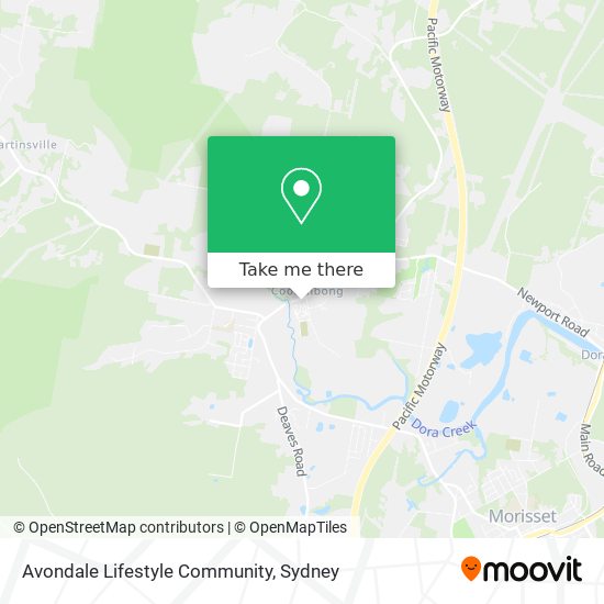 Avondale Lifestyle Community map