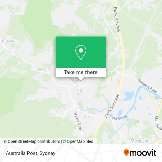 Australia Post map