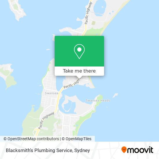 Blacksmith's Plumbing Service map