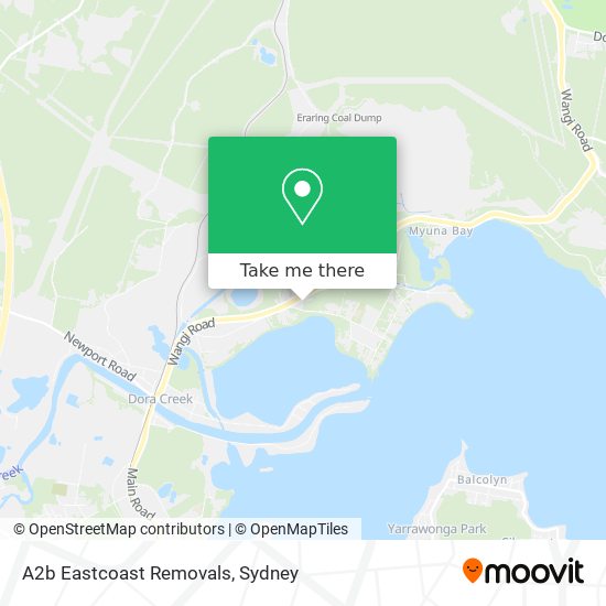 A2b Eastcoast Removals map