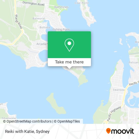 Reiki with Katie map